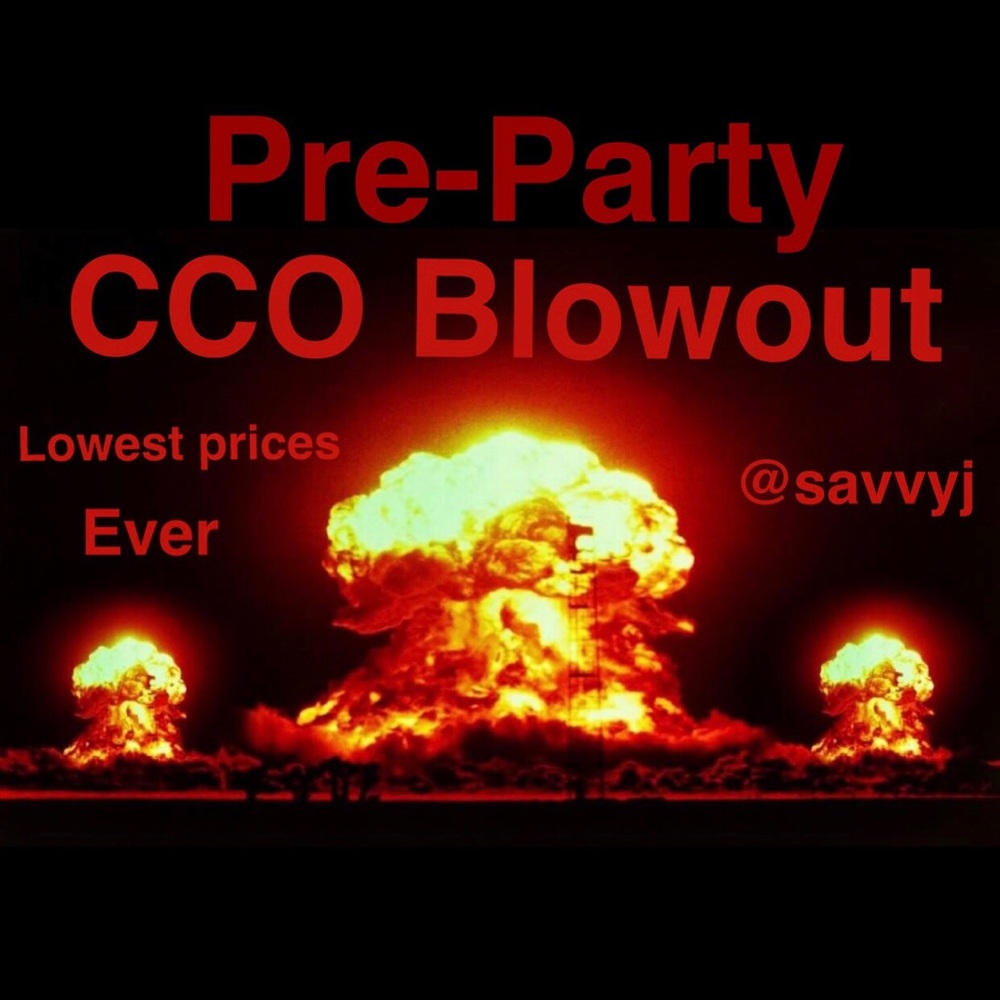You’re kidding me! CCO on the day before I host!